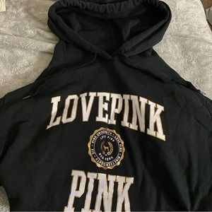 LOVE PINK Victoria’s Secret PINK black hoodie